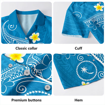 Chuuk State Hawaiian Shirt Polynesia Floral Tribal