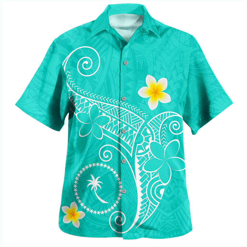Chuuk State Hawaiian Shirt Polynesia Floral Tribal Ver.1