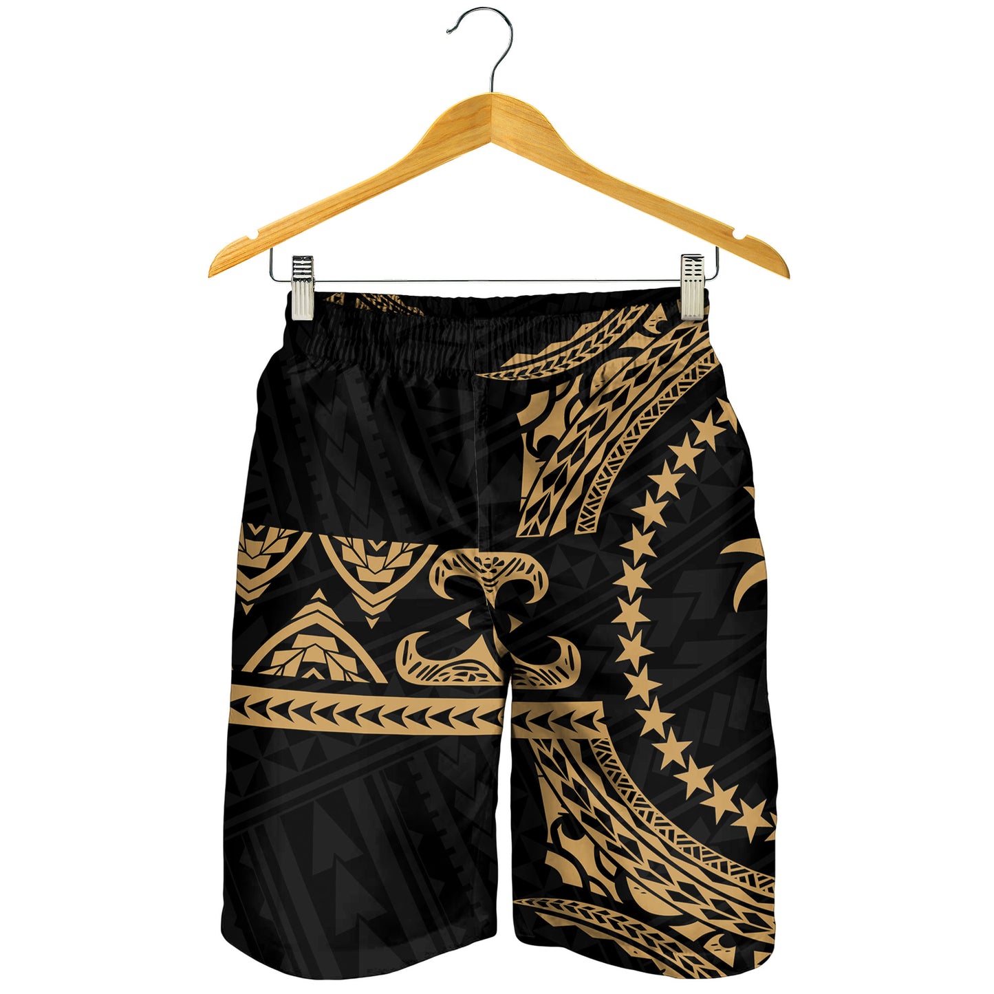 Chuuk Polynesian All Over Print Men Short - Gold Version