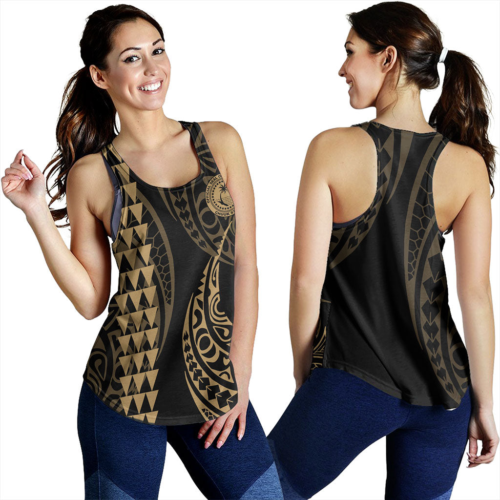Chuuk State Women Tank Kakau Style Ver.1