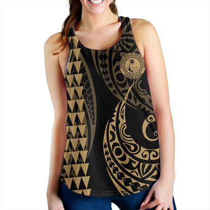 Chuuk State Women Tank Kakau Style Ver.1