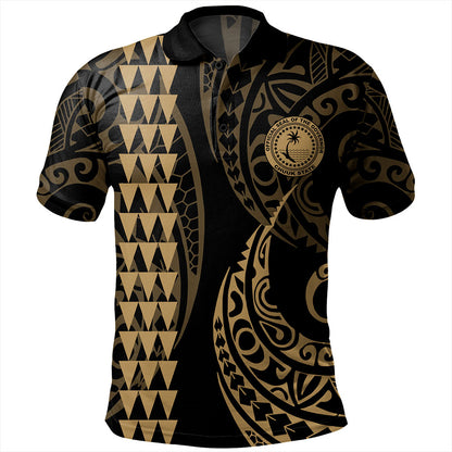 Chuuk State Polo Shirt Kakau Style Ver.1