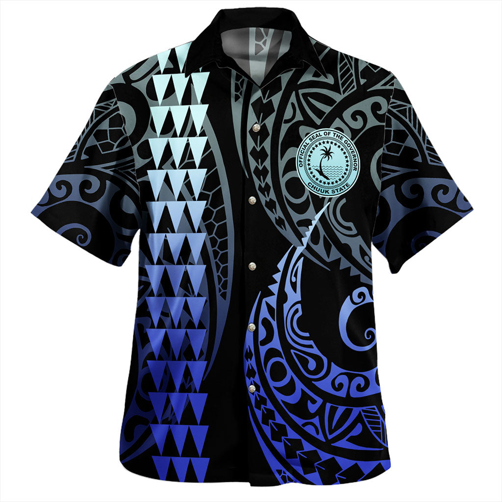 Chuuk State Hawaiian Shirt Kakau Style