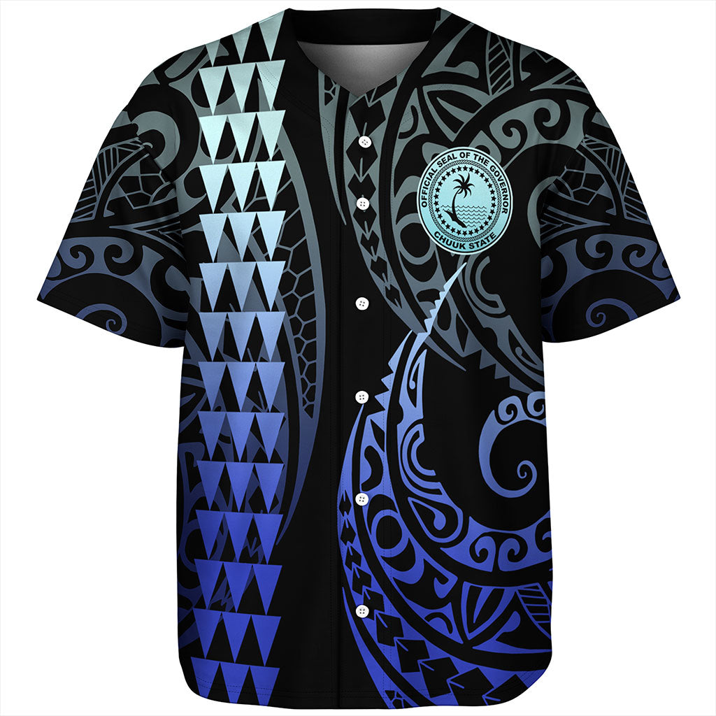 Chuuk State Baseball Shirt Kakau Style