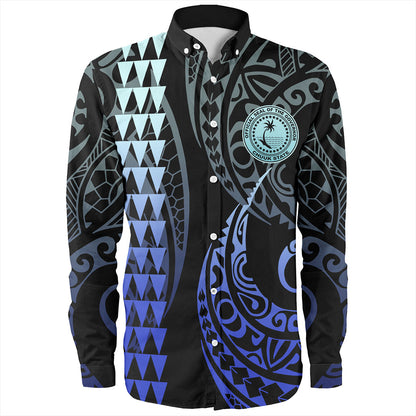 Chuuk State Long Sleeve Shirt Kakau Style