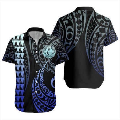 Chuuk State Short Sleeve Shirt Kakau Style