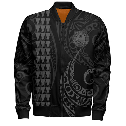 Chuuk State Bomber Jacket Kakau Style