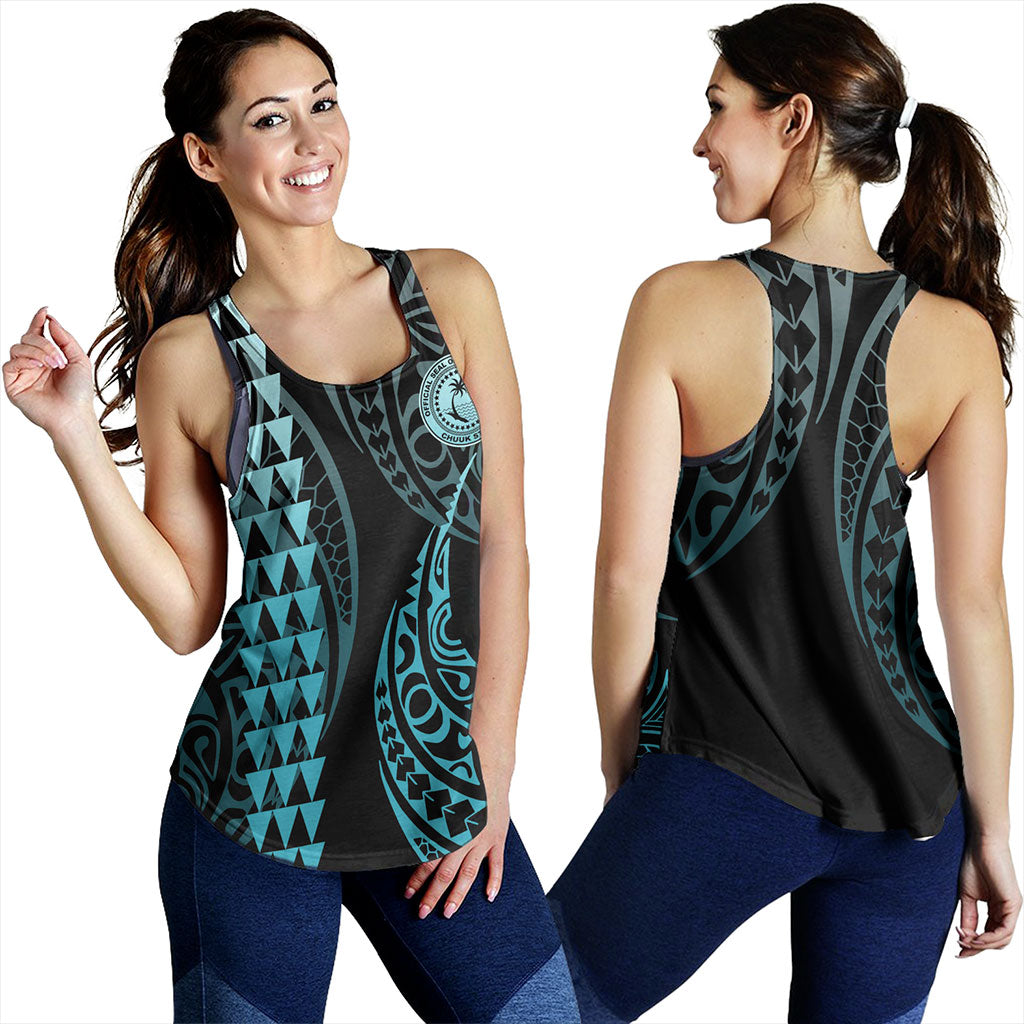 Chuuk State Women Tank Kakau Style Ver.1