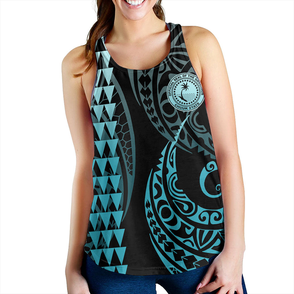 Chuuk State Women Tank Kakau Style Ver.1