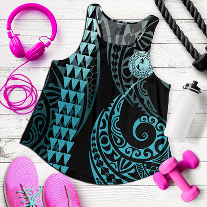Chuuk State Women Tank Kakau Style Ver.1