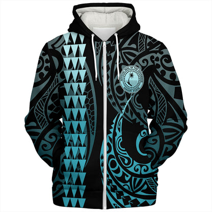 Chuuk State Sherpa Hoodie Kakau Style Ver.1