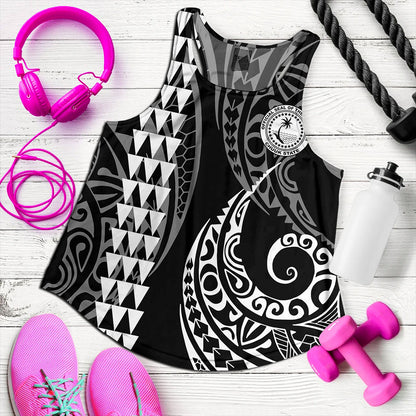 Chuuk State Women Tank Kakau Style Ver.1