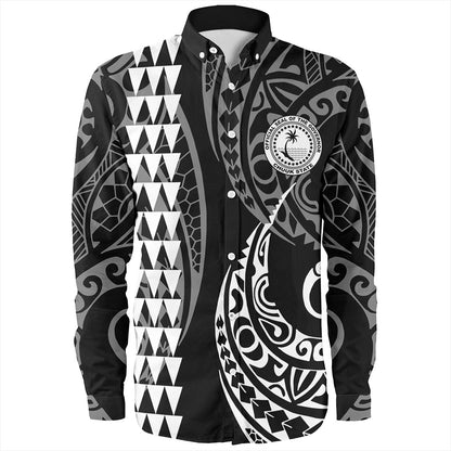 Chuuk State Long Sleeve Shirt Kakau Style Ver.1