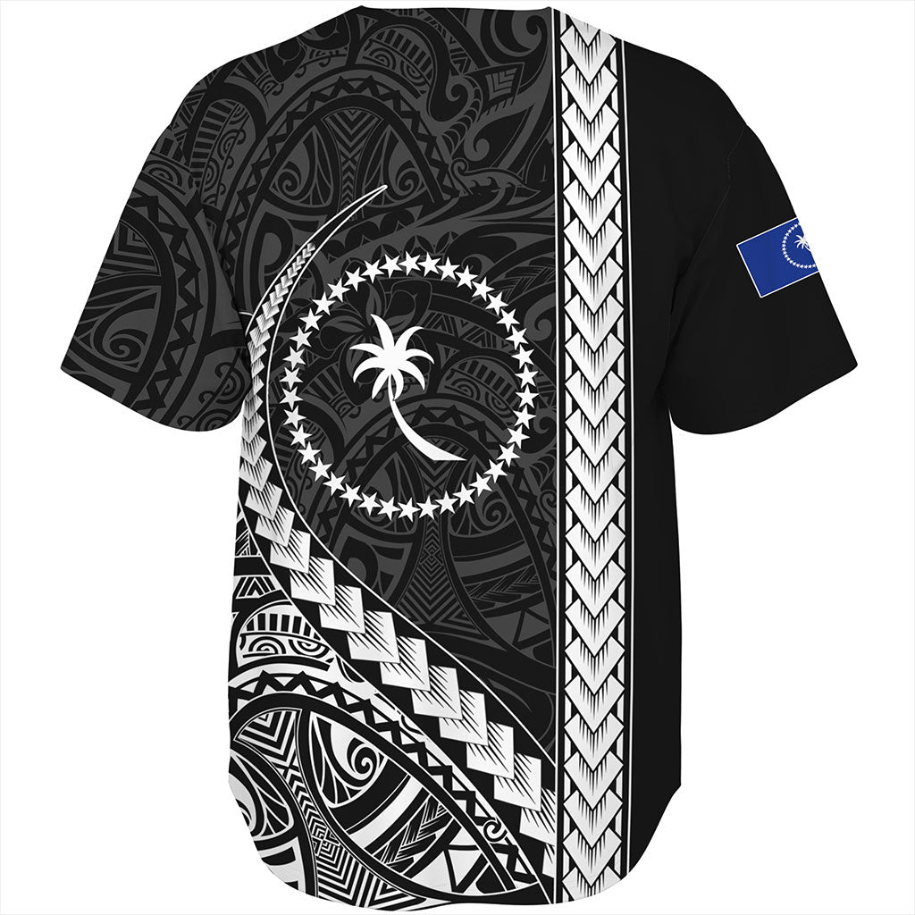 Chuuk State Baseball Shirt Tribal Micronesian Coat Of Arms