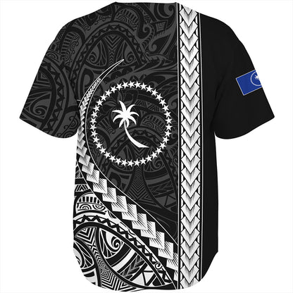 Chuuk State Baseball Shirt Tribal Micronesian Coat Of Arms