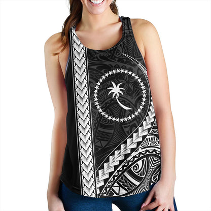 Chuuk State Women Tank Tribal Micronesian Coat Of Arms