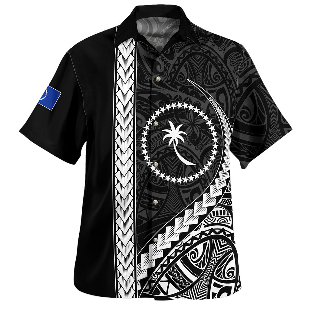 Kosrae Hawaiian Shirt Tribal Micronesian Coat Of Arms