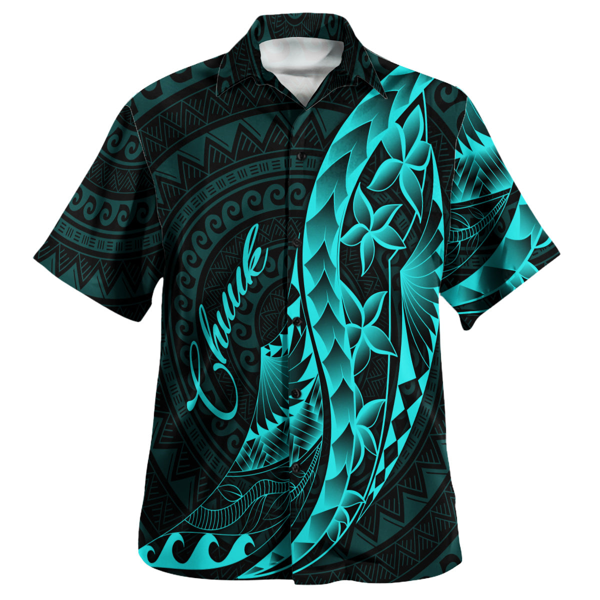 Chuuk Custom Personalised Hawaiian Shirt Polynesian Pattern Style