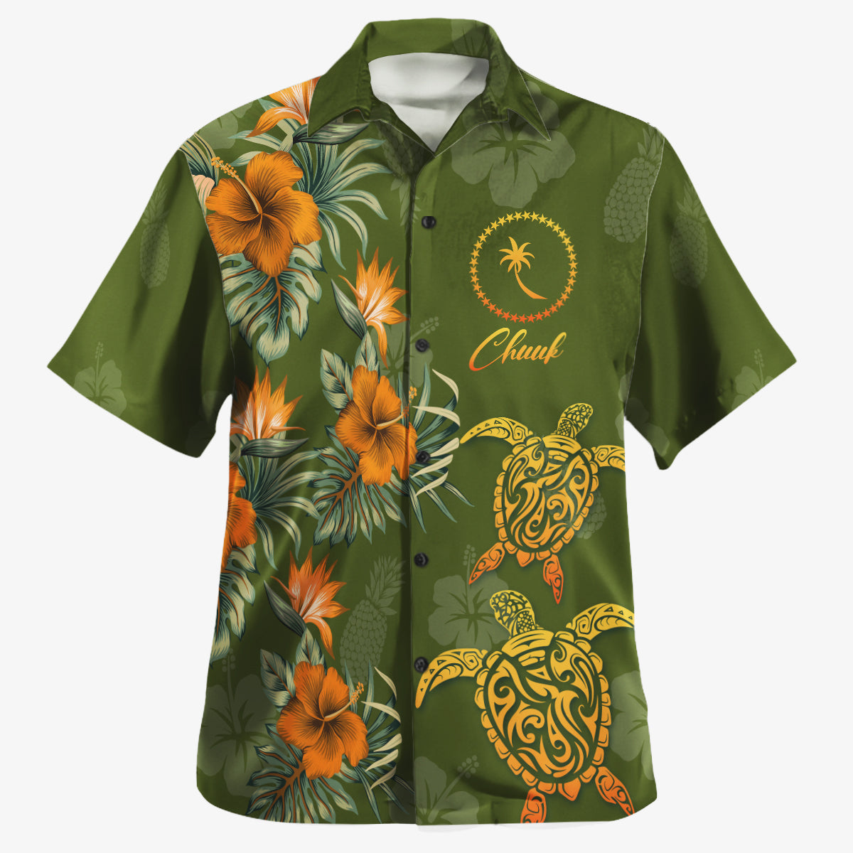 Kosrae Custom Personalised Hawaiian Shirt Polynesian Tropical Summer