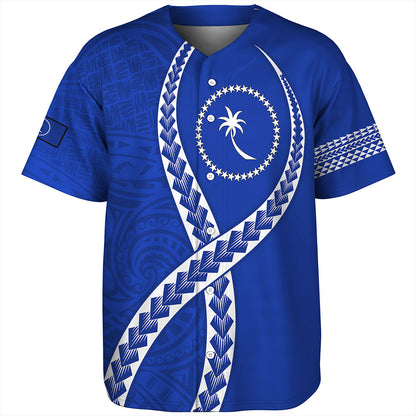 Chuuk State Baseball Shirt Tribal Polynesian In My Heart