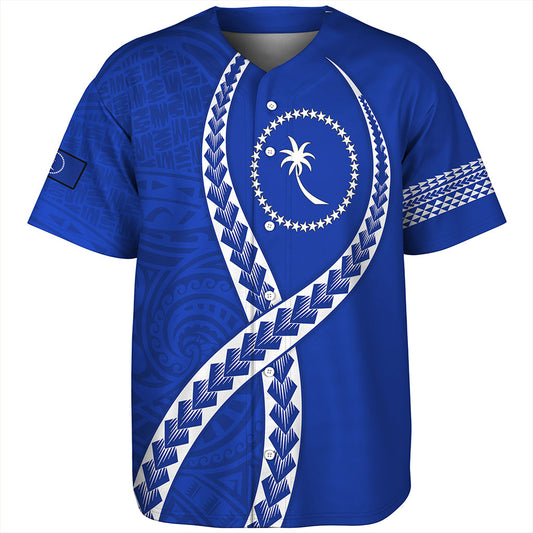 Chuuk State Baseball Shirt Tribal Polynesian In My Heart