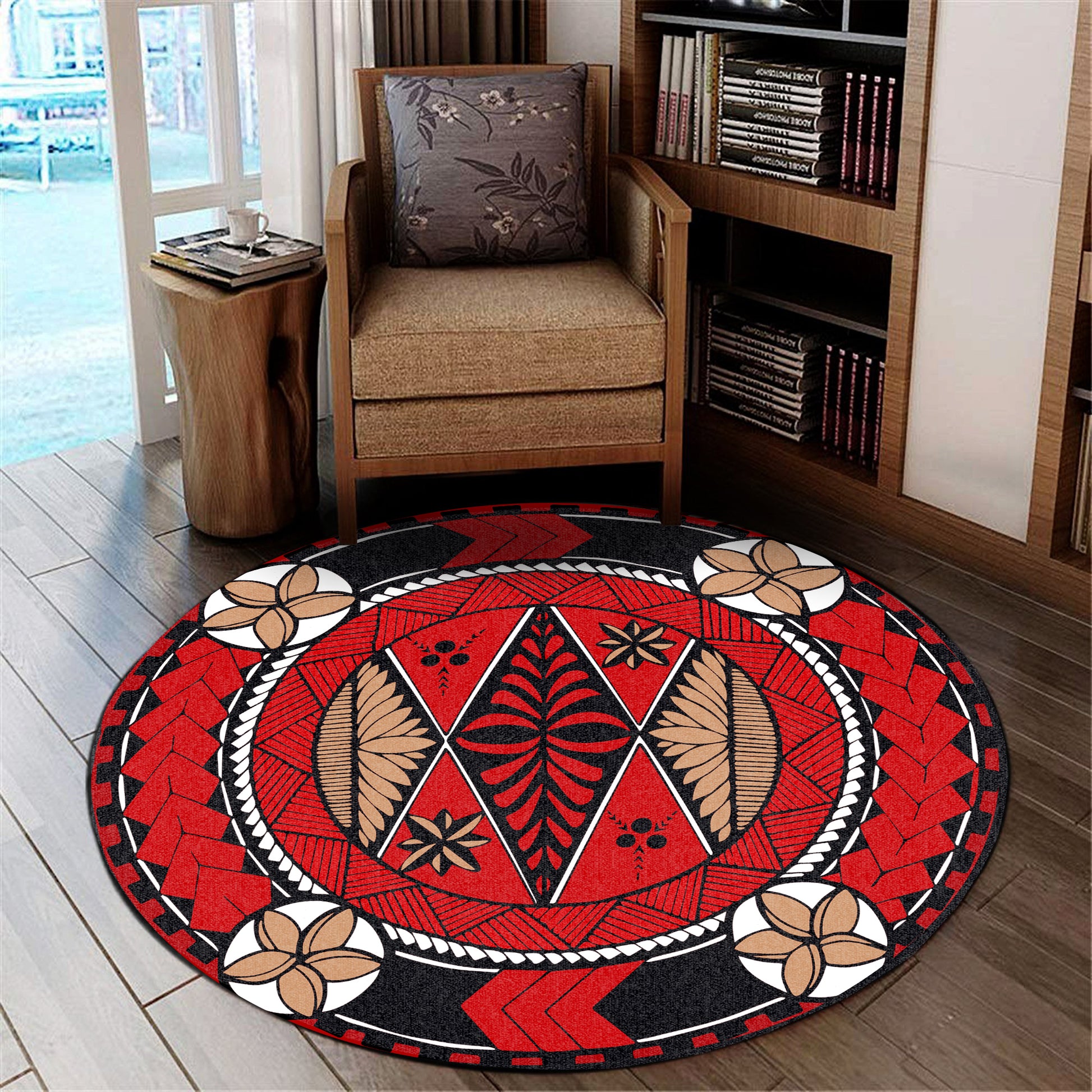 Tonga Round Rugs Circle Design