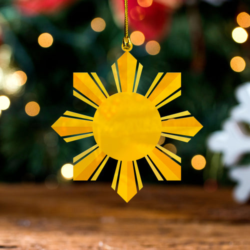 Philippines Filipinos Acrylic And Wooden Ornament Parol Sun Style