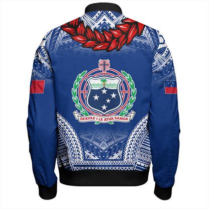 Samoa Bomber Jacket Coat Of Arms Ula Fala Original Style