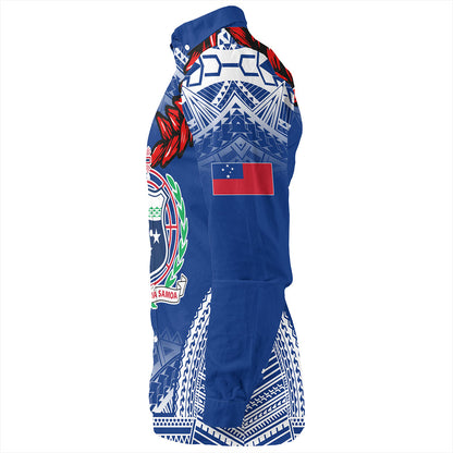 Samoa Long Sleeve Shirt Coat Of Arms Ula Fala Original Style