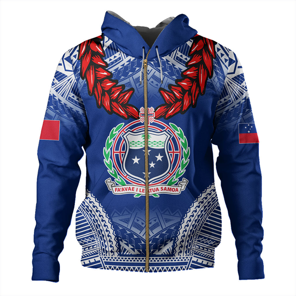Samoa Hoodie Coat Of Arms Ula Fala Original Style