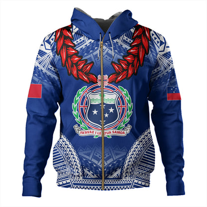 Samoa Hoodie Coat Of Arms Ula Fala Original Style