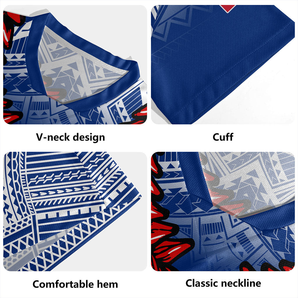 Samoa Rugby Jersey Coat Of Arms Ula Fala Original Style