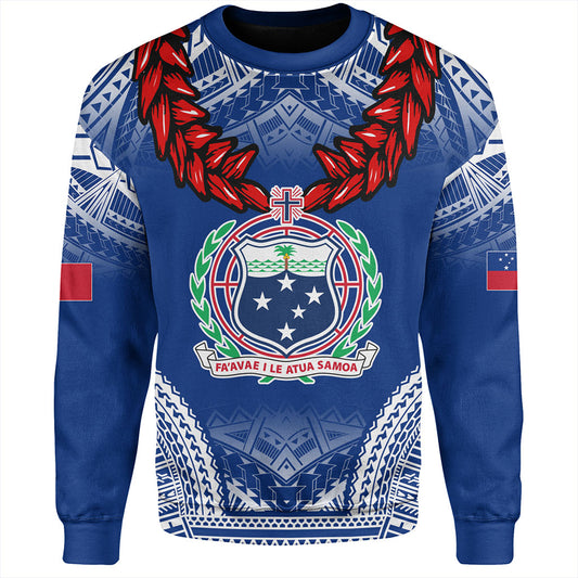 Samoa Sweatshirt Coat Of Arms Ula Fala Original Style