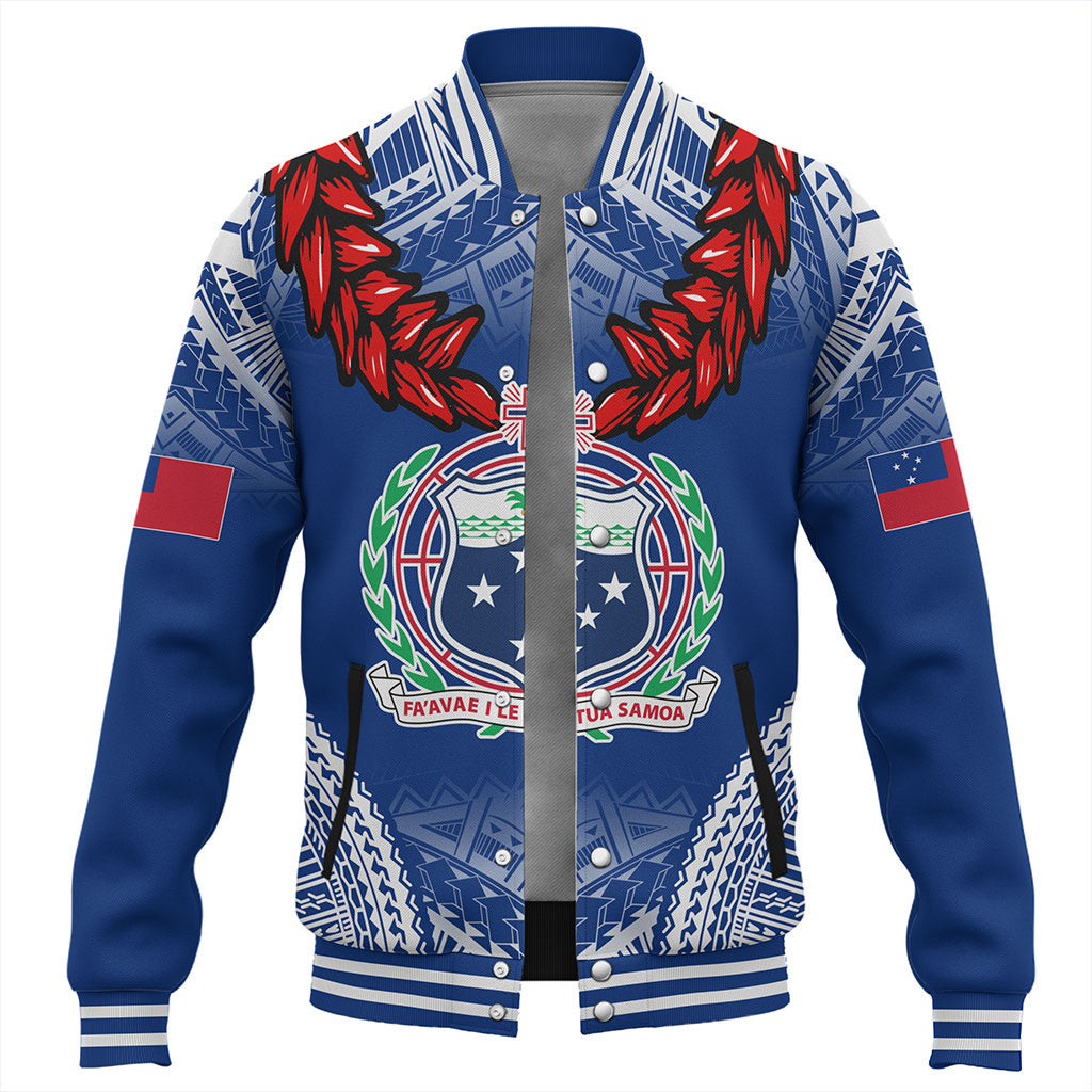 Samoa Baseball Jacket Coat Of Arms Ula Fala Original Style