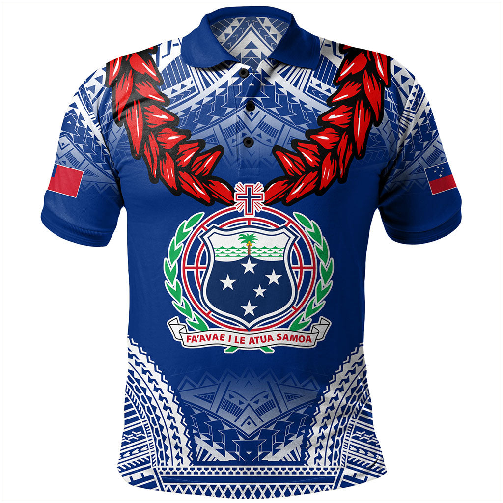 Samoa Polo Shirt Coat Of Arms Ula Fala Original Style