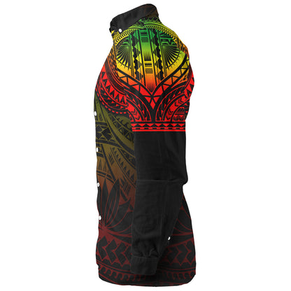 Polynesian Long Sleeve Shirt Polynesian Pattern Special Design
