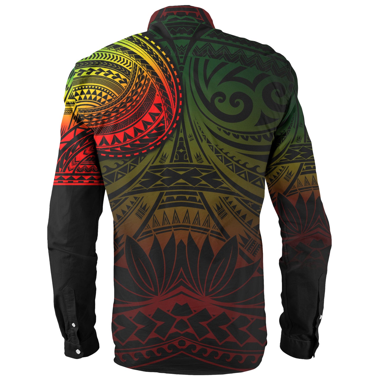 Polynesian Long Sleeve Shirt Polynesian Pattern Special Design