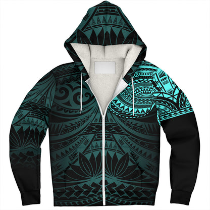 Polynesian Sherpa Hoodie Polynesian Pattern Special Design