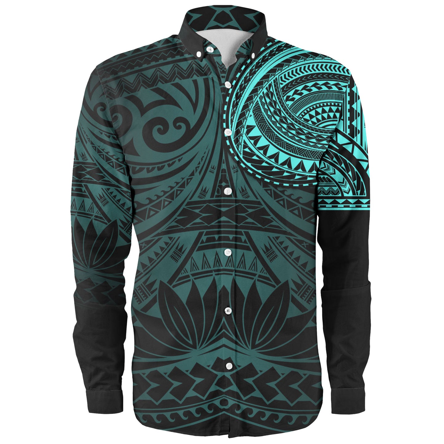 Polynesian Long Sleeve Shirt Polynesian Pattern Special Design