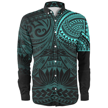 Polynesian Long Sleeve Shirt Polynesian Pattern Special Design