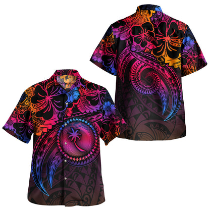 Chuuk State Combo Puletasi And Shirt Rainbow Style