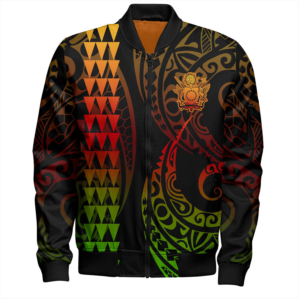 Cook Islands Bomber Jacket Kakau Style