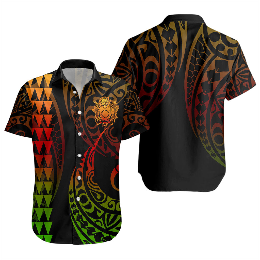 Cook Islands Short Sleeve Shirt Kakau Style