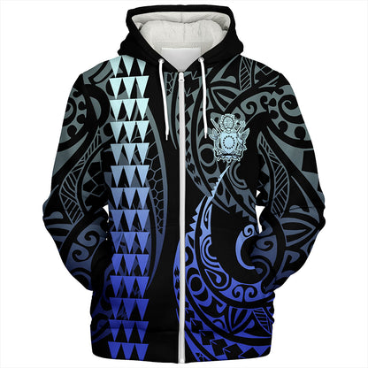 Cook Islands Sherpa Hoodie Kakau Style