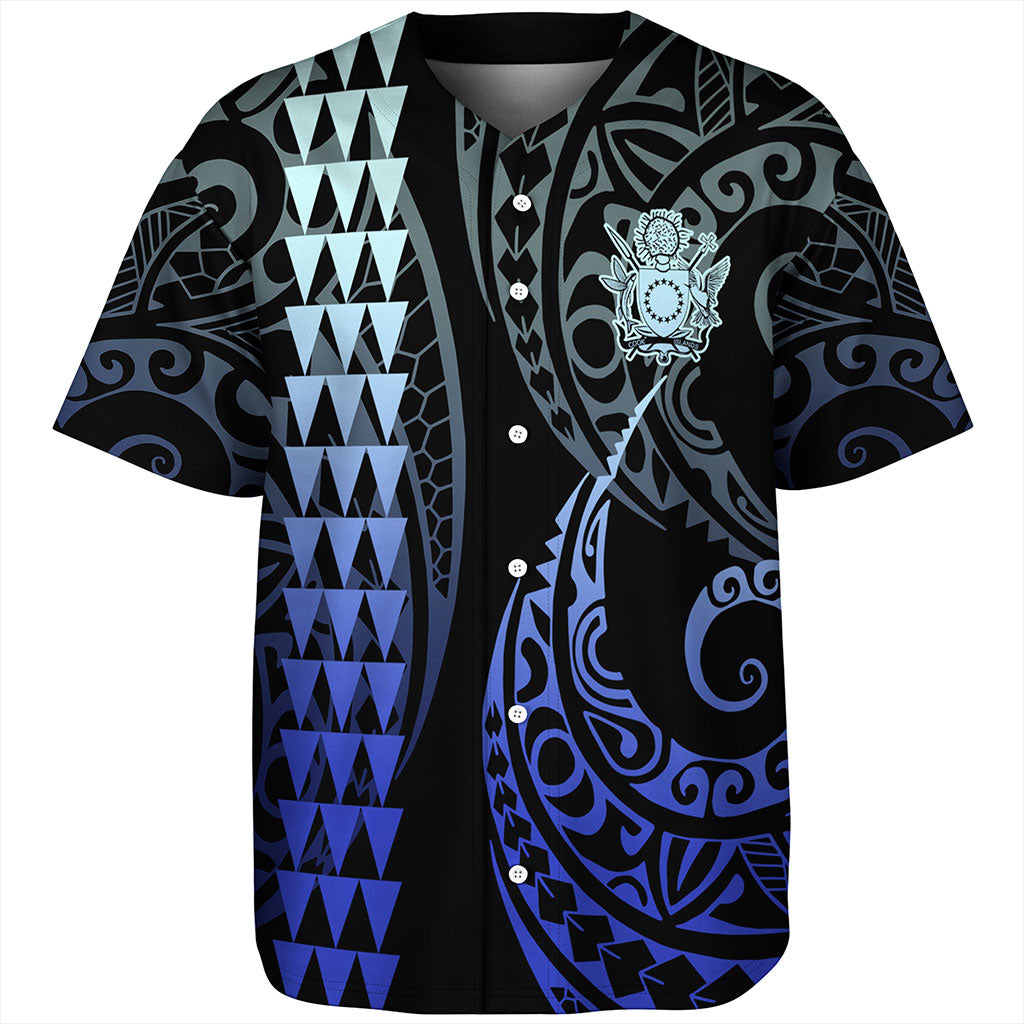 Cook Islands Baseball Shirt Kakau Style