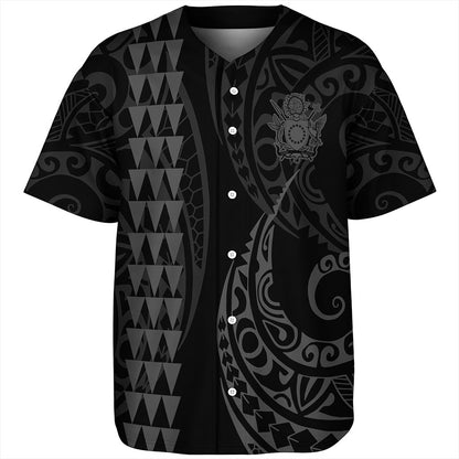 Cook Islands Baseball Shirt Kakau Style