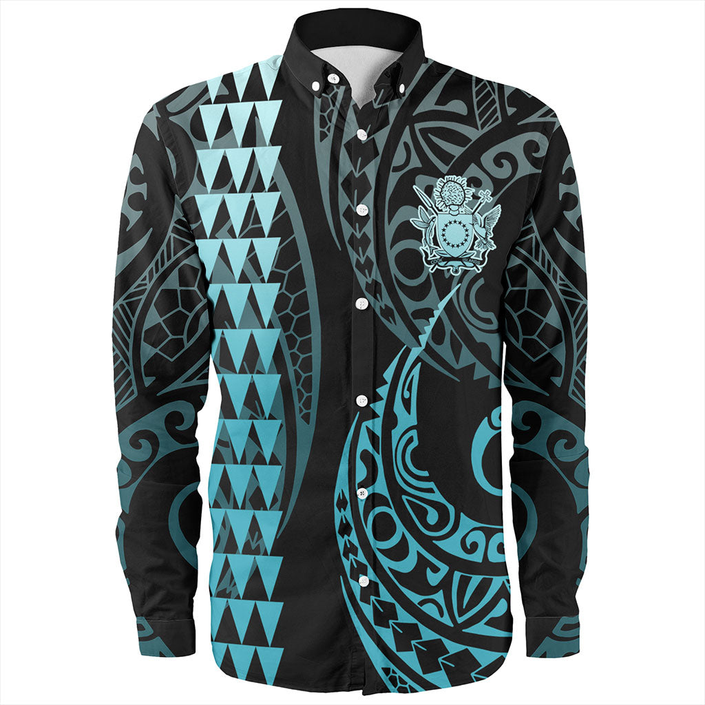 Cook Islands Long Sleeve Shirt Kakau Style Ver.1