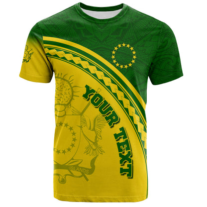 Cook Islands Custom Personalised T-Shirt Polynesian Tribal Patterns Curve Style