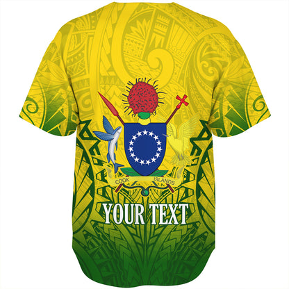 Cook Islands Custom Personalised Baseball Shirt Seal With Flag Style