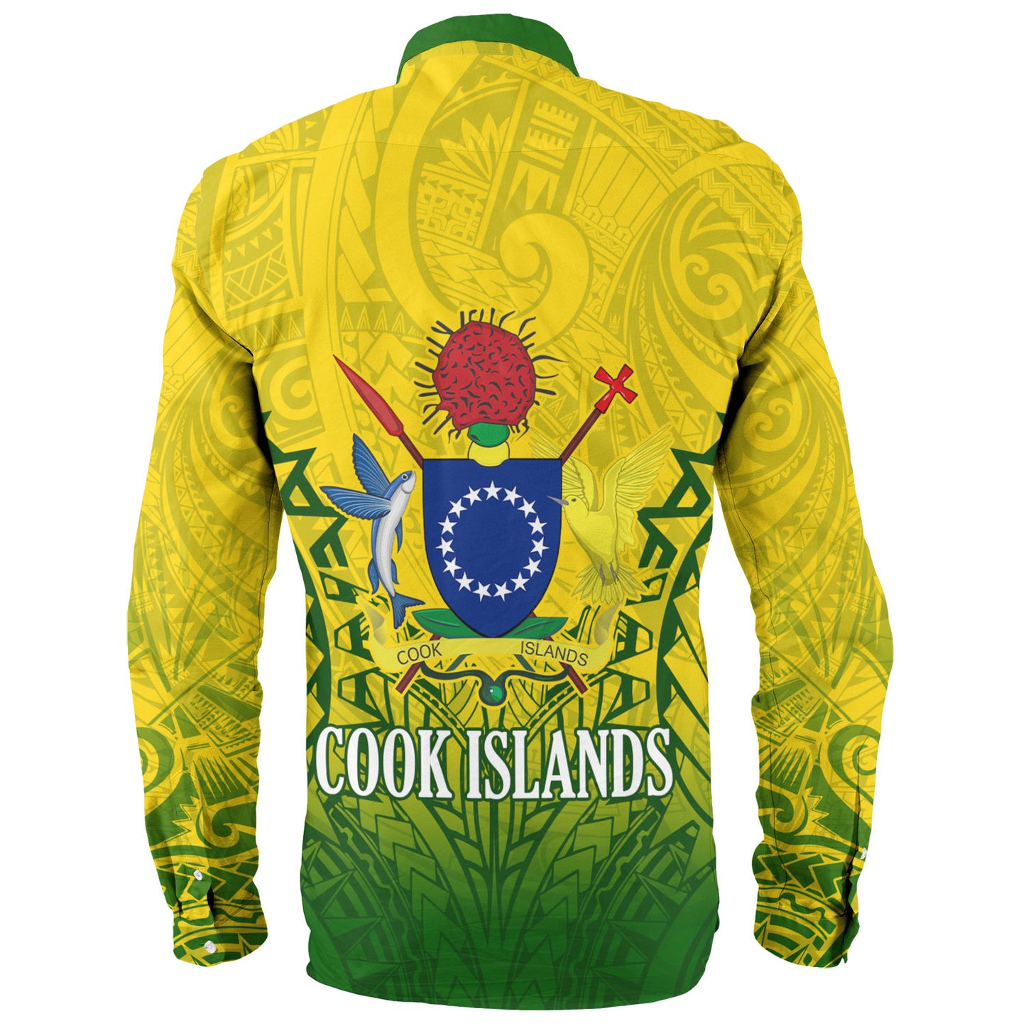 Cook Islands Custom Personalised Long Sleeve Shirt Seal With Flag Style